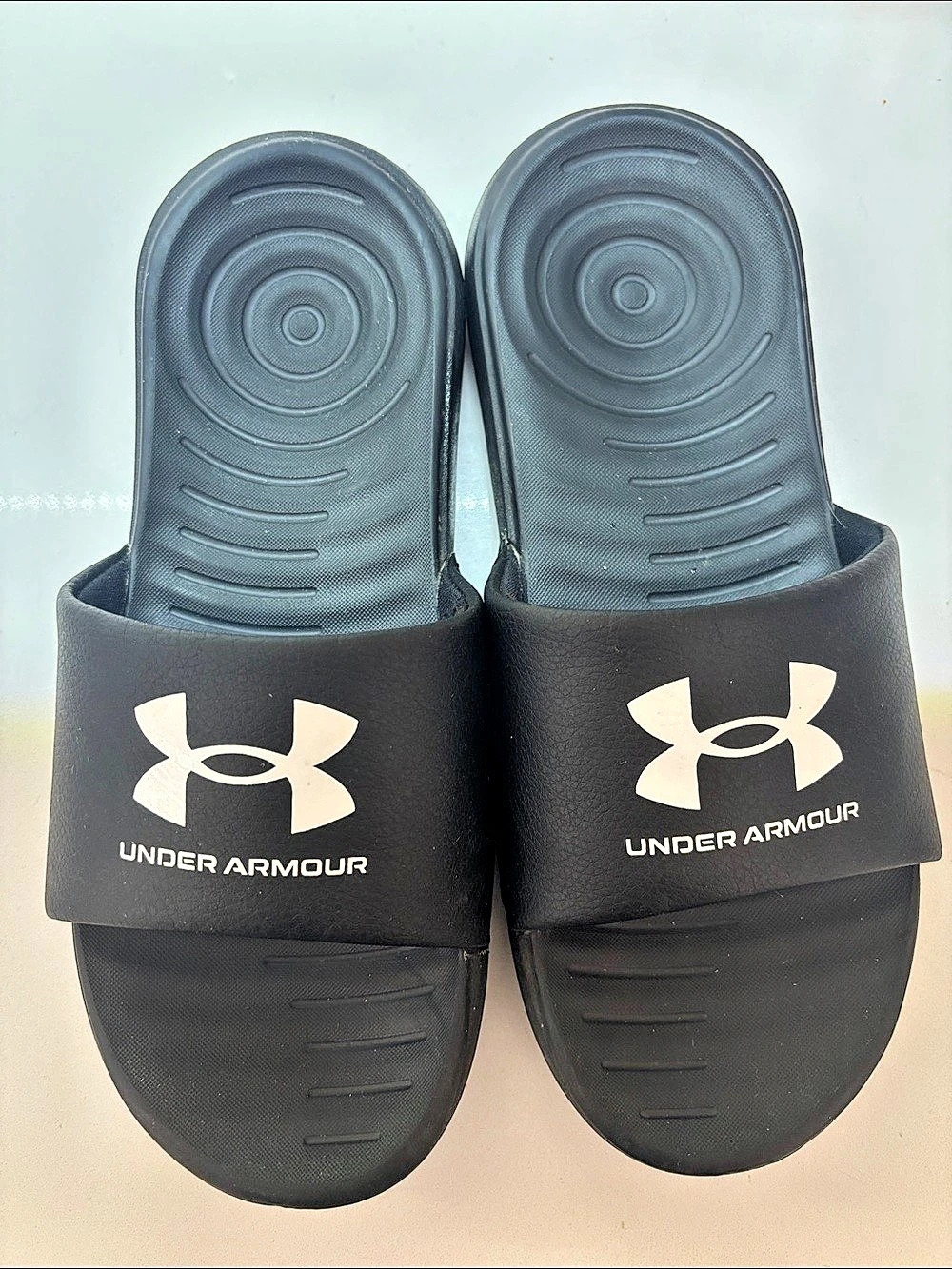 Under Armour Black Slide Sandals